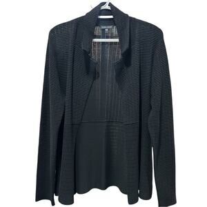 Eileen fisher cotton lightweight high neck cardigan women’s size small